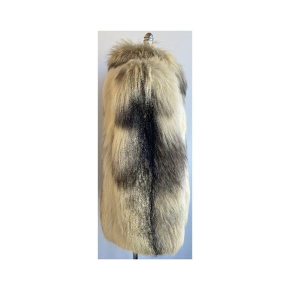 Exquisite Marble Fox Fur Coat sz Medium Large - Picture 4 of 6